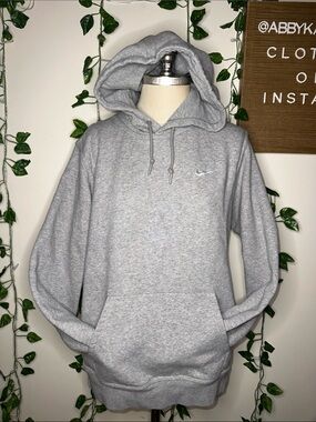 Grey Nike Pullover Hoodie